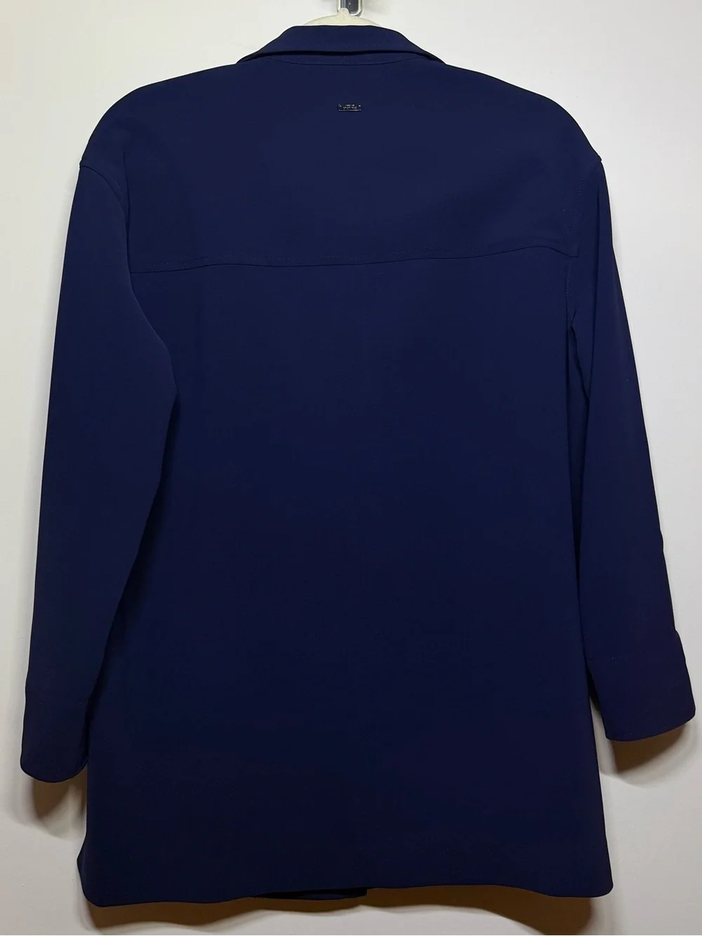 Armani Exchange Women's Deep Navy Single-Button Blazer